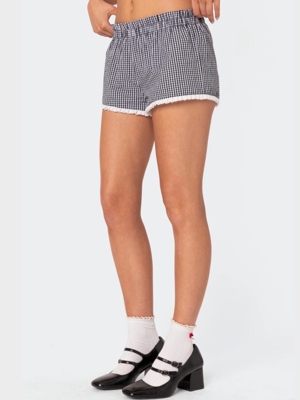 Edikted Gingham Shorts